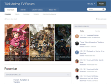 Tablet Screenshot of forum.turkanime.tv